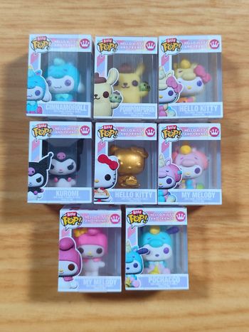 Lot de 8 Bitty Pop! Hello Kitty and Friends - Collection Kawaii