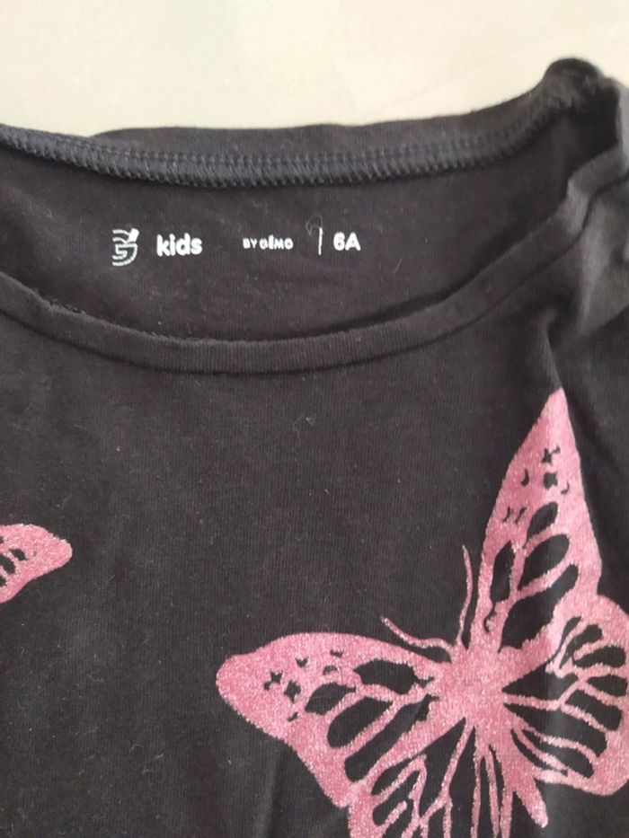 Tee-shirt manches longues fille 6 ans - photo numéro 3