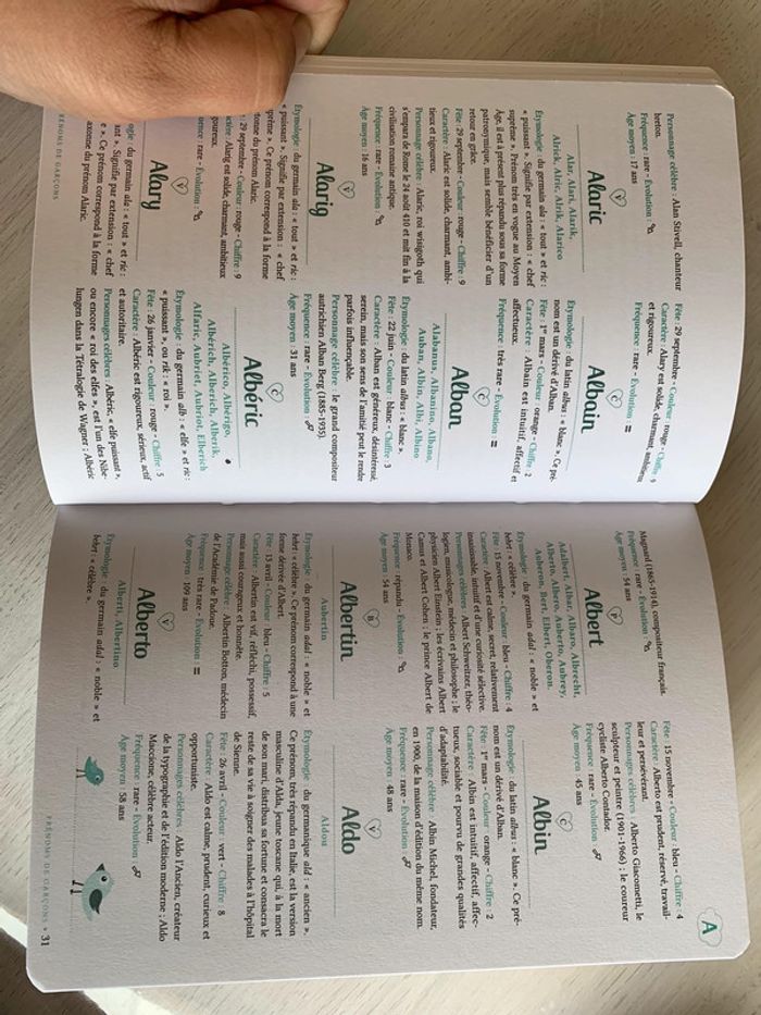 Livre guide prénoms garçons - photo numéro 3