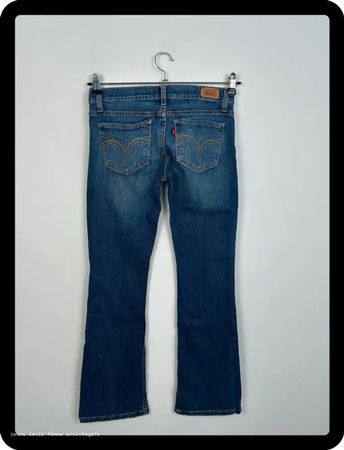 Jean Levi's Femme 524 Too Superlow Bootcut Bleu | W27 FR36 | Très Bon État | BP127