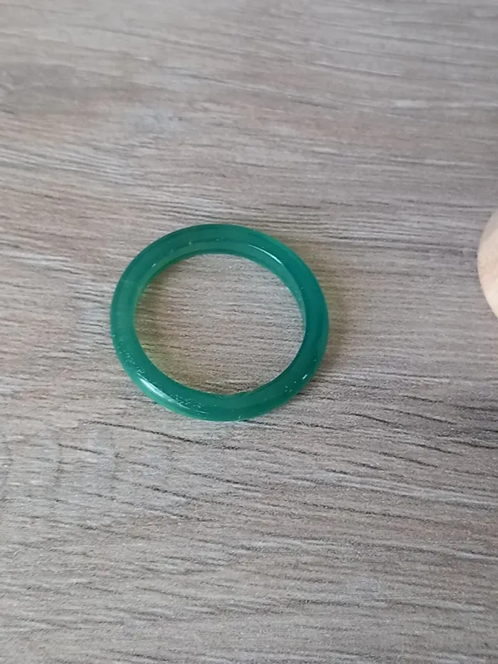 Bague en Agate verte taille 56 - photo numéro 4