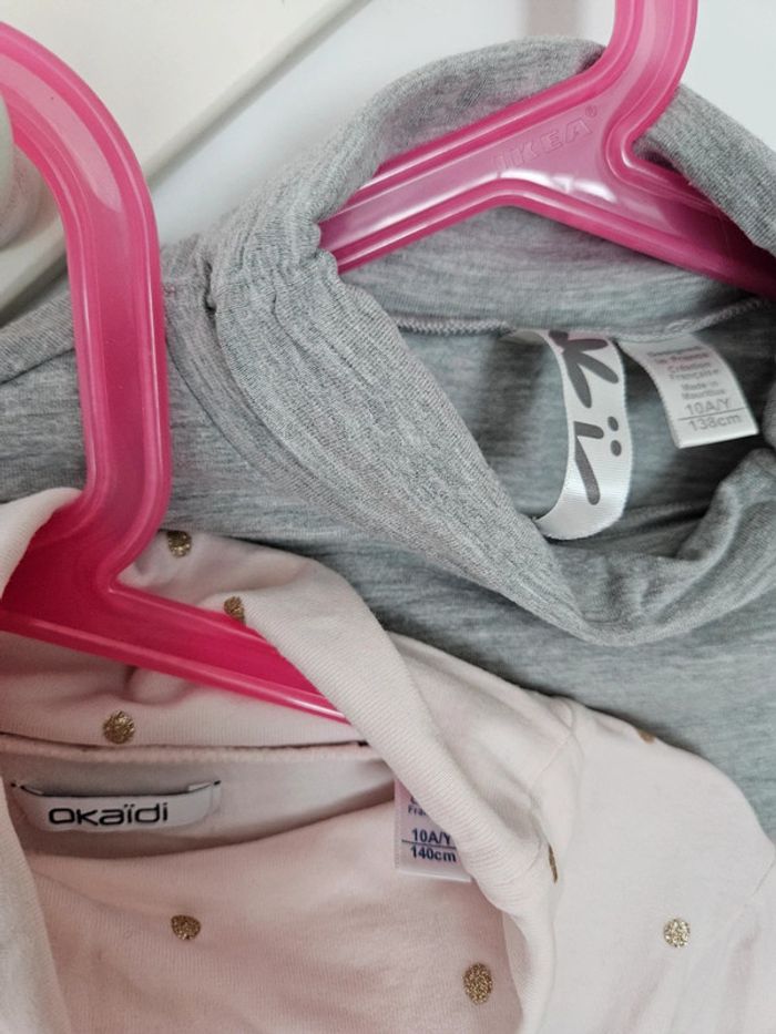 Lot de 2 sous-pulls fille 10 ans - photo numéro 4