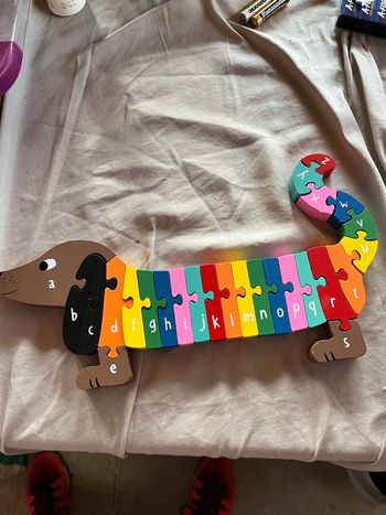 Puzzle alphabet chien