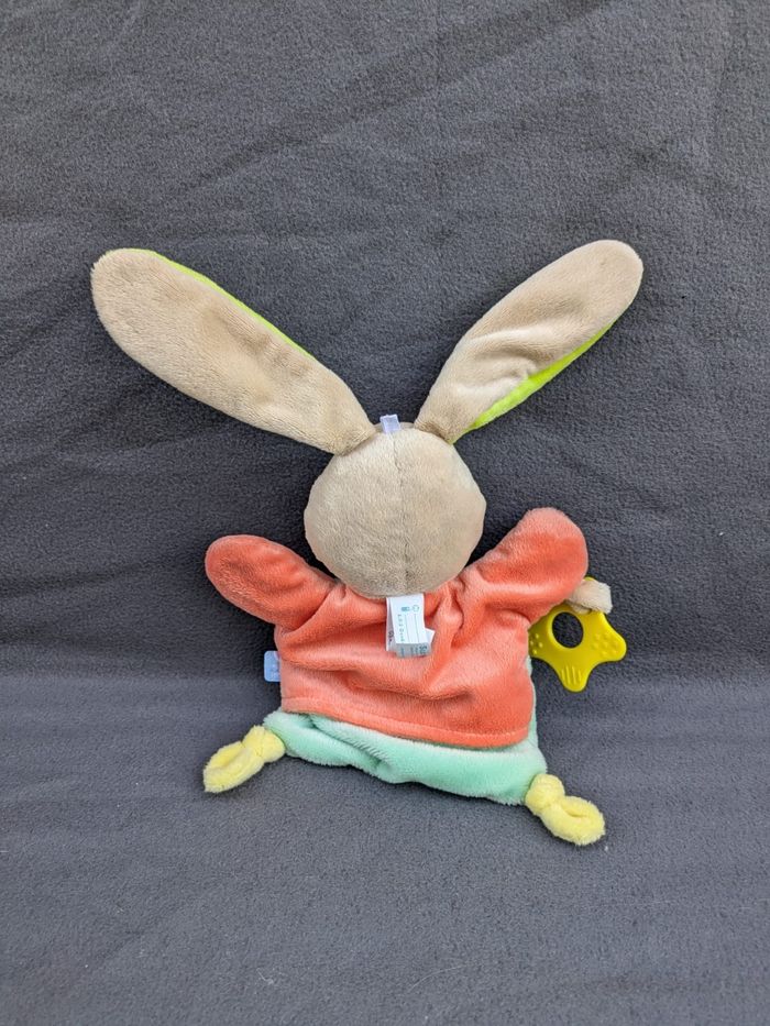 Doudou marionnette lapin sucre d'orge - photo numéro 5