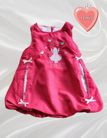 Robe fuchsia fille 12 mois