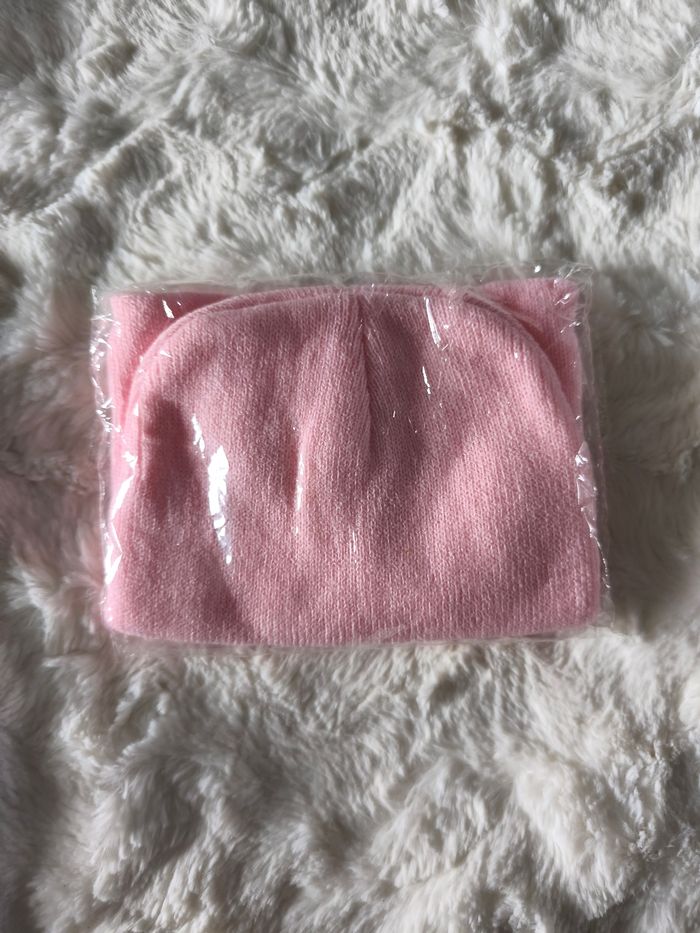 Bonnet rose Sans marque Taille unique
