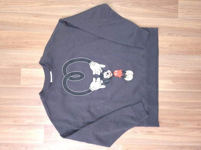 Sweat Disney Mickey gris anthracite imprimé taille M