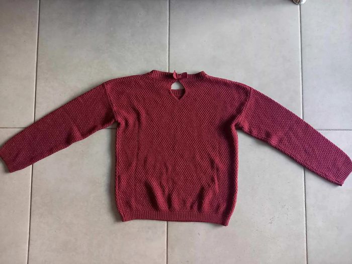 Pull bordeau fille 12 ans La halle - photo numéro 2