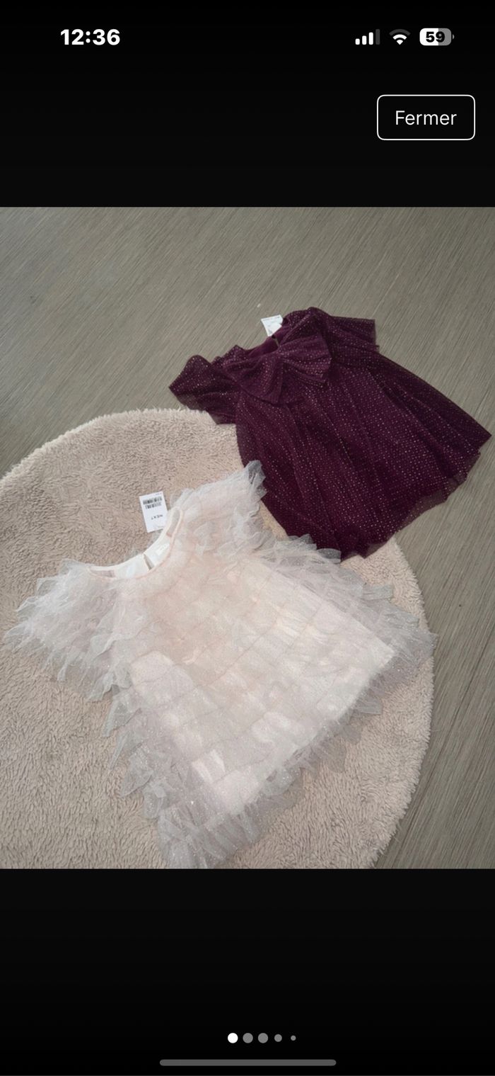 Lot deux robes next 1 an et demi 2 ans