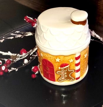 🎄 House Round boîte à biscuits bonbonnière