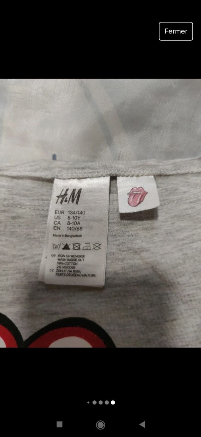 T-shirt fille taille 8/10 ans - photo numéro 5