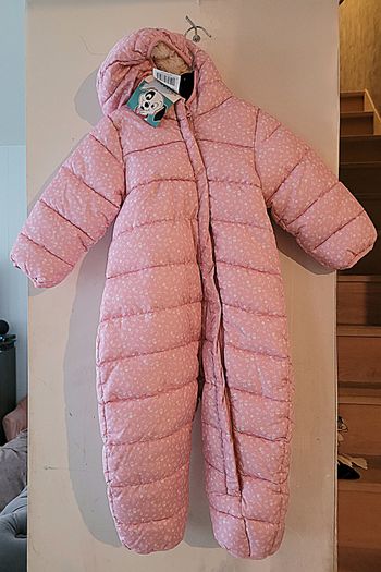 Combi hiver rose  fourré disney