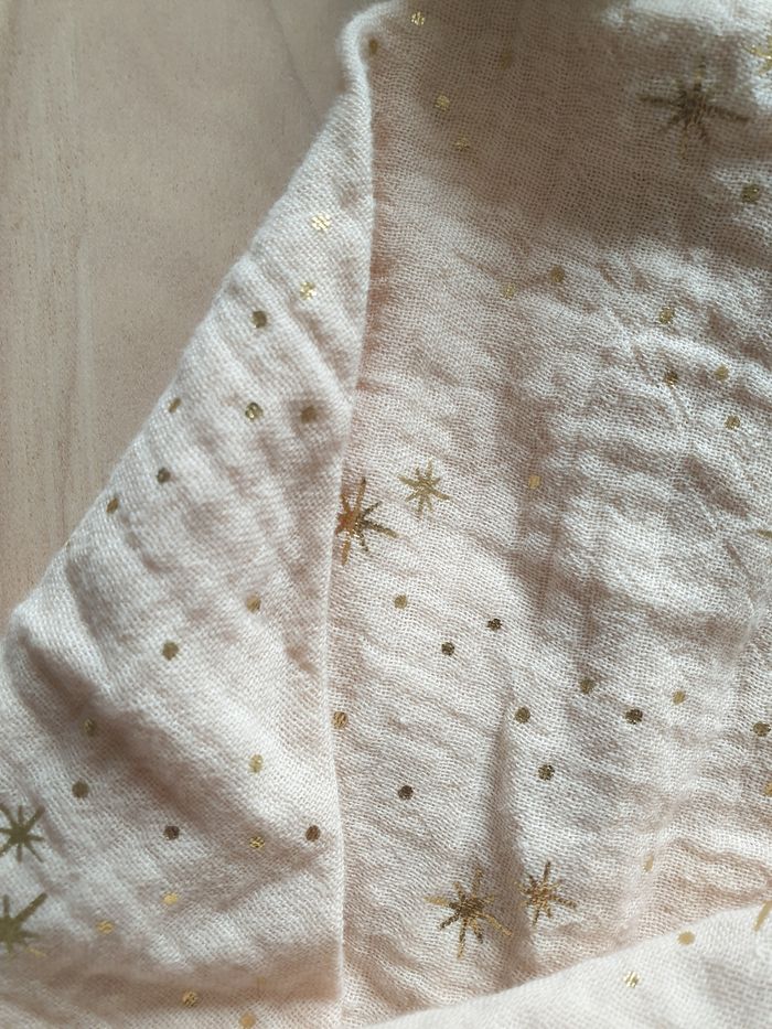Doudou maison du monde oie blanc lange rose étoile - photo numéro 2
