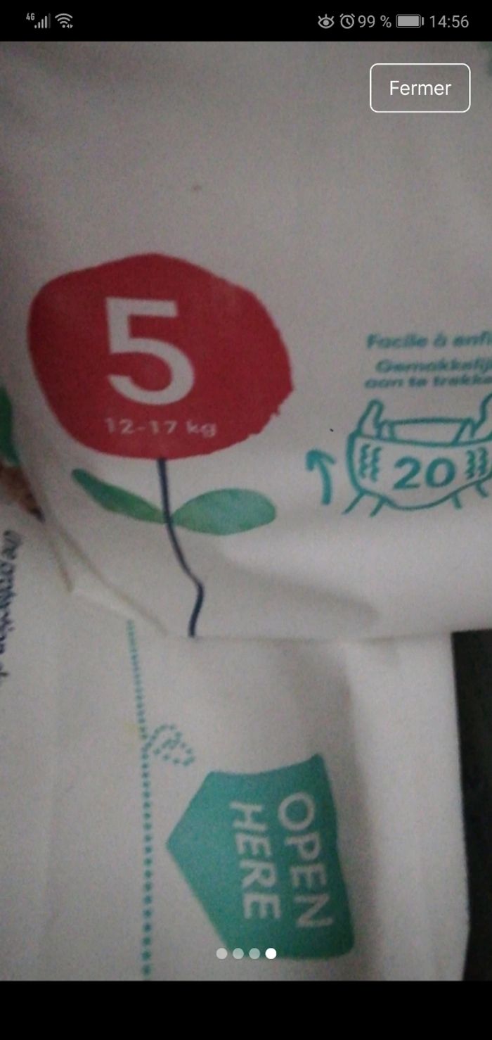 Lot de 60 couches neuves pampers - photo numéro 2