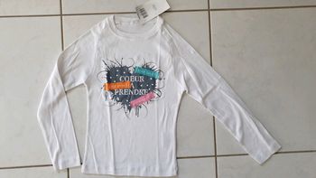 Tshirt ML fille 10 ans Neuf CHLA2