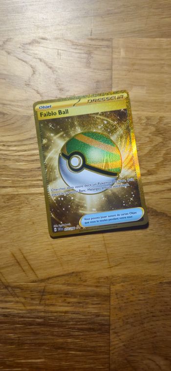 Carte Pokemon Faiblo Ball 255/198