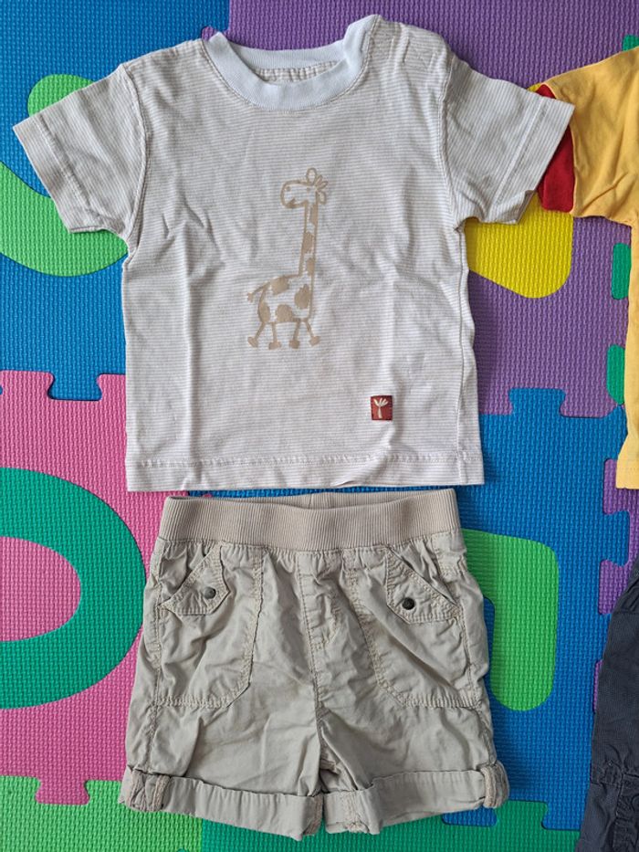 Lot 2 t-shirts + 2shorts 12m - photo numéro 2