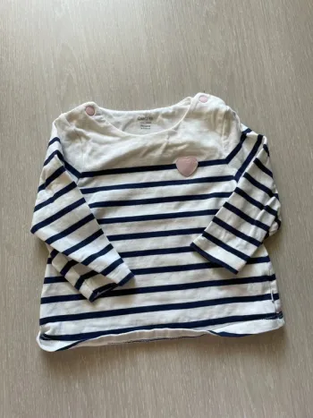 T-shirt manche longue marin 12 mois