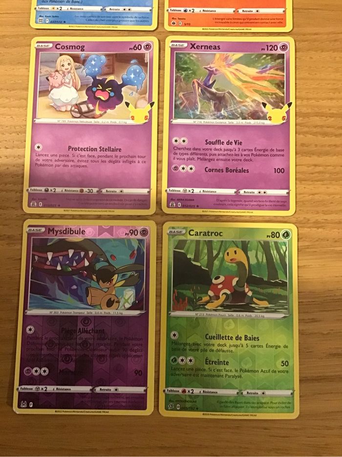 Lot 8 cartes Pokémon promo macdo victini holographique reverse - photo numéro 3