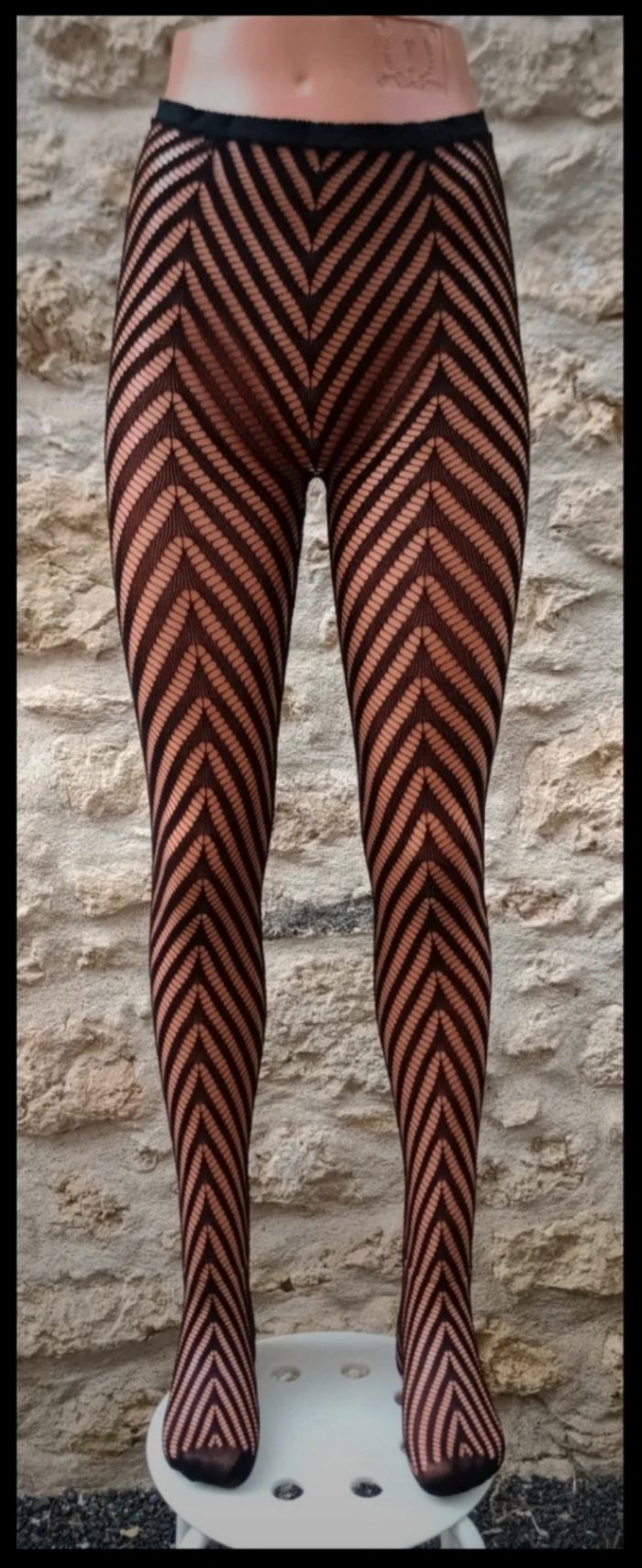 Collant résille motif fantaisie - photo numéro 2
