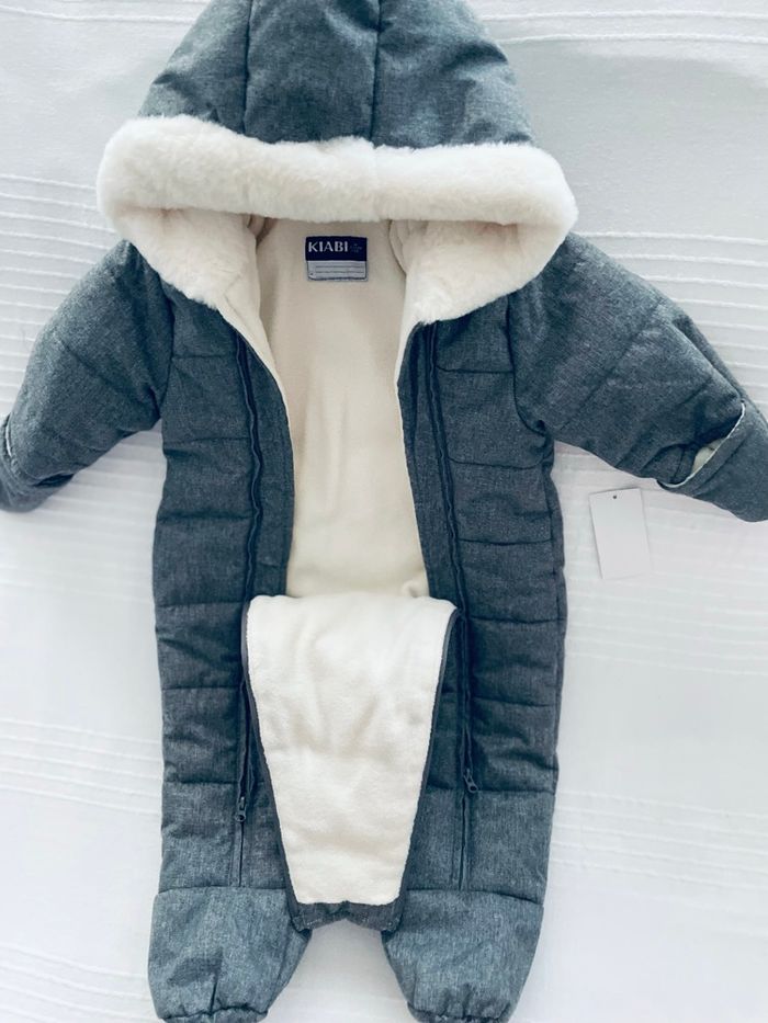 Combinaison gris Kiabi 6 mois - photo numéro 2
