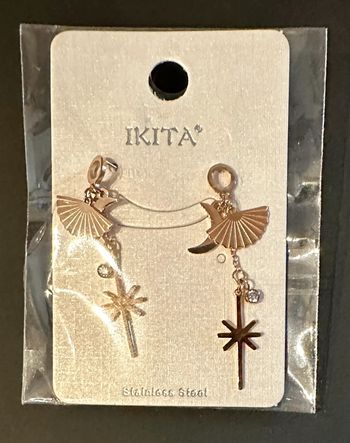 Boucle d’oreille rosé « Ciel »