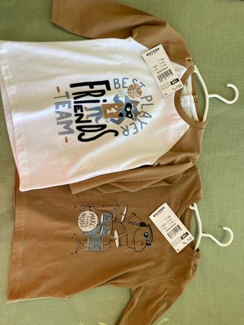 2 t-shirts manches longues