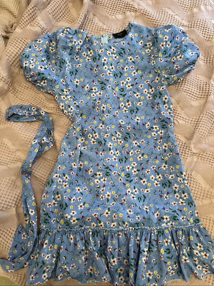 Robe d'été bleu multicolore - photo numéro 2