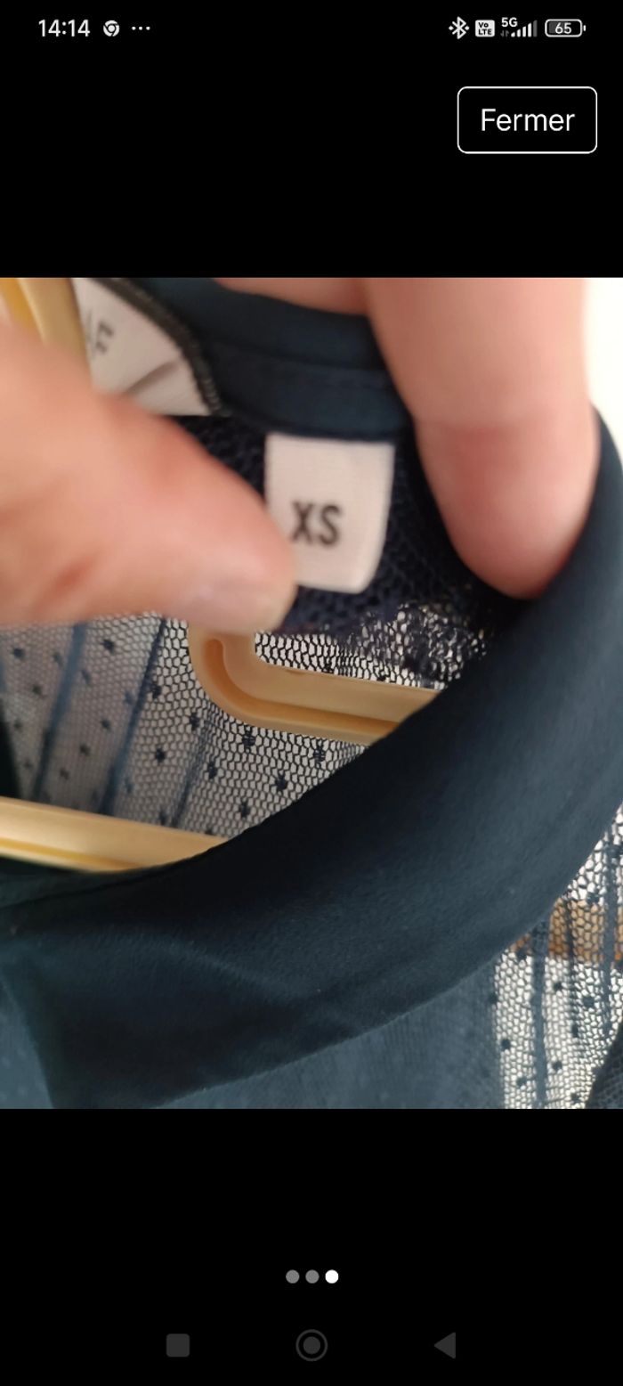 Débardeur Naf Naf bleu marine XS - photo numéro 3