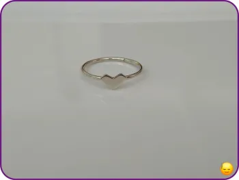 Bague argentée tendance en acier inoxydable