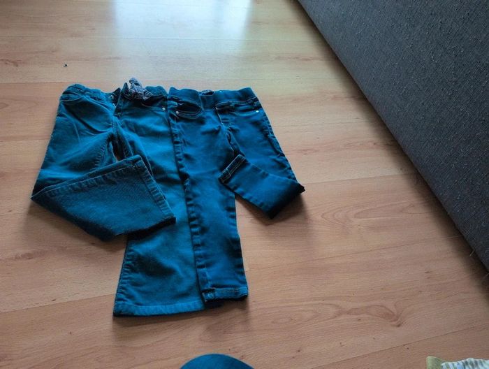 Lot de 2 jeans fille 4 ans Okaidi - photo numéro 2