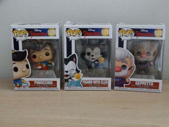 Lot de 3 Pops collection Pinocchio