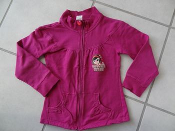 Gilet léger fuschia T 7 ans