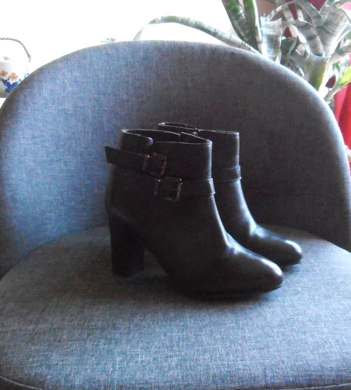 Bottines noires, Minelli, Paris, pointure 36, femme
