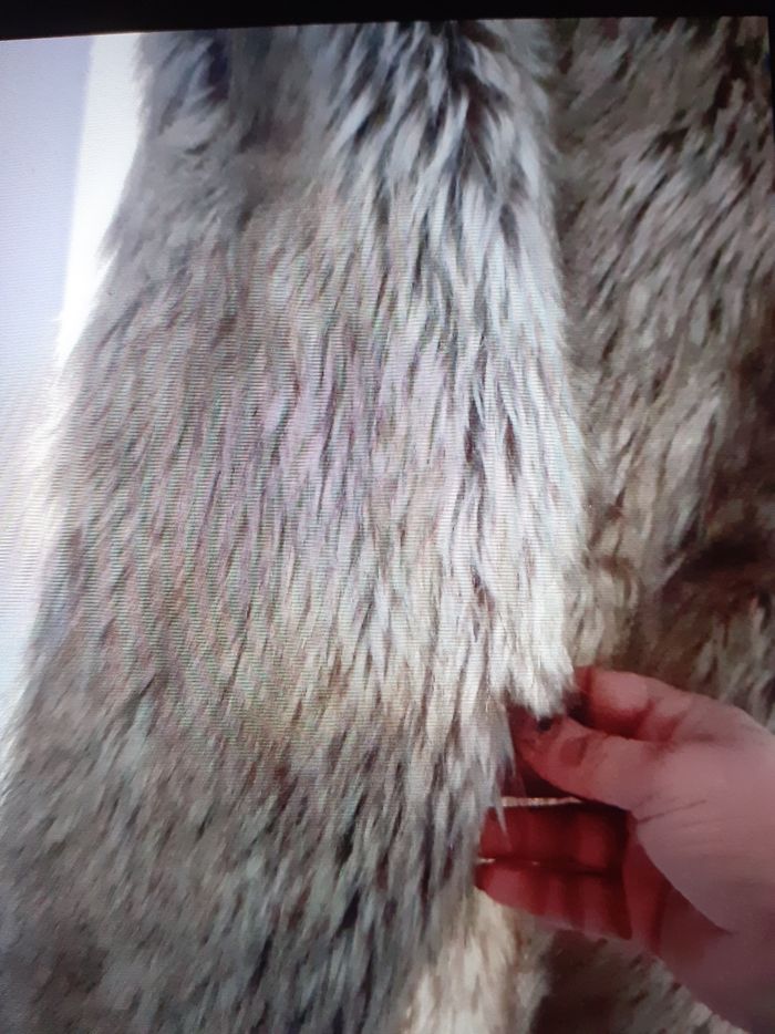 Veste chaude fausse fourure double 36 38 - photo numéro 8