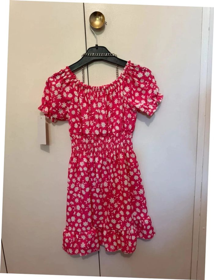 Robe à fleurs rose - photo numéro 2