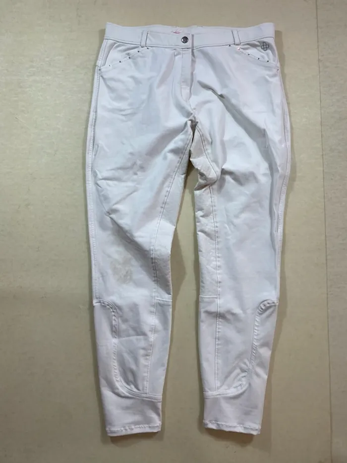 Pantalon 4Riders blanc strass – Full grip – Taille 42 (XL) - photo numéro 5
