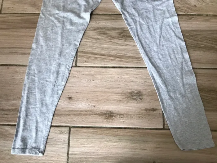 Pantalon legging pyjama gris 13 ans unisex - photo numéro 2