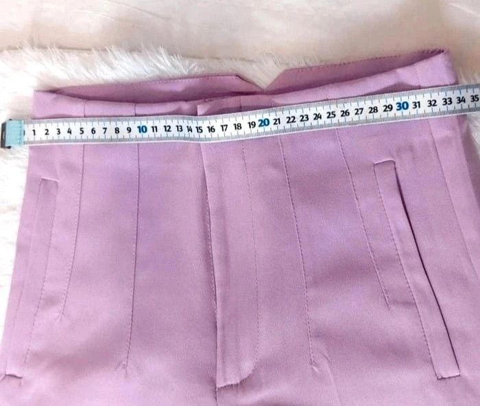 Pantalon Costume Taille Haute Pour Femme. Couleur Lila. Taille XS - photo numéro 6