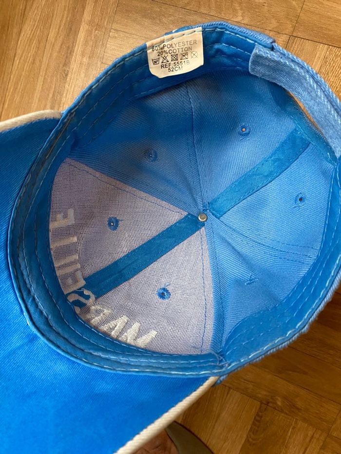 Casquette bleu turquoise Marseille taille 3/5 ans - photo numéro 4