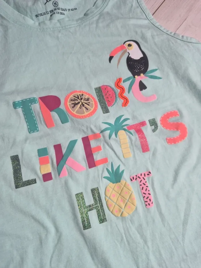 Top taille 38/40 motifs tropicale - photo numéro 2
