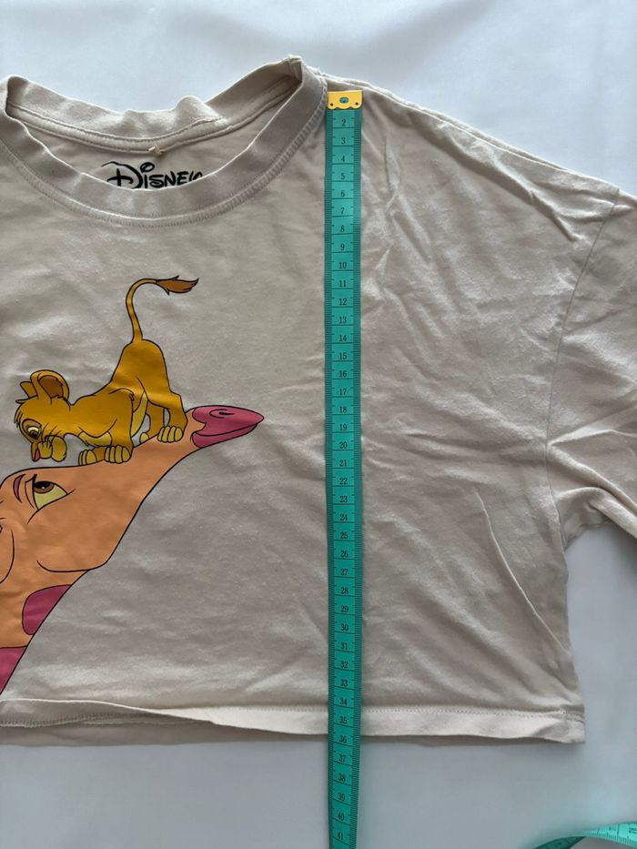 T-shirt court beige avec motif imprimé roi lion - Primark - 3XS/2XS-30/32 - photo numéro 4