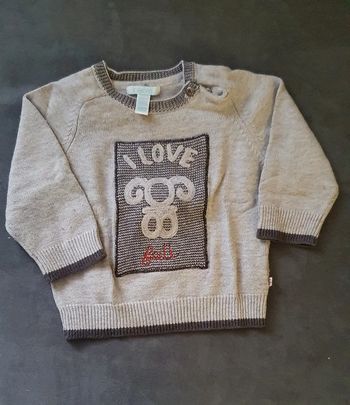 Pull Gris Obaidi 12 Mois