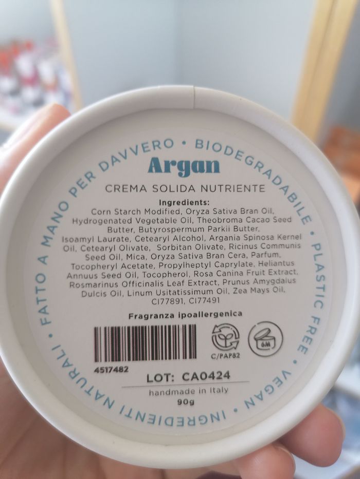 Crème Corps Solide Artisanal à l'Argan (90 g - équivaut à 500 ml de crème liquide) - Vallescura - photo numéro 2