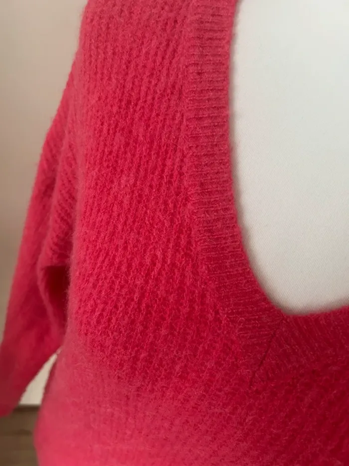 Morgan pull rose en laine, femme, taille M/38 - photo numéro 2
