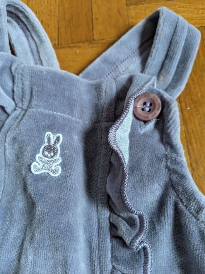 Robe chasuble velours mauve violet neuf Sisley 1 mois - photo numéro 2