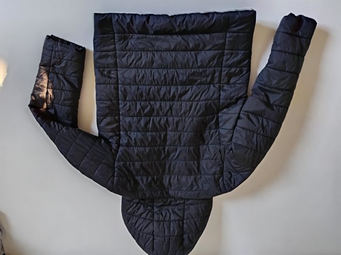 Manteau noir mi saison avec capuche 12 ans - photo numéro 2