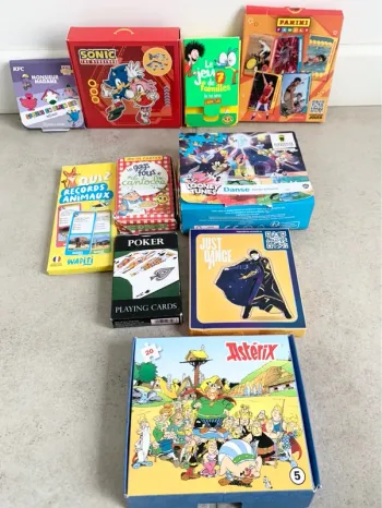 Jeux de société / puzzles (unité) - astérix et obélix - Monsieur madame - panini - Sonic