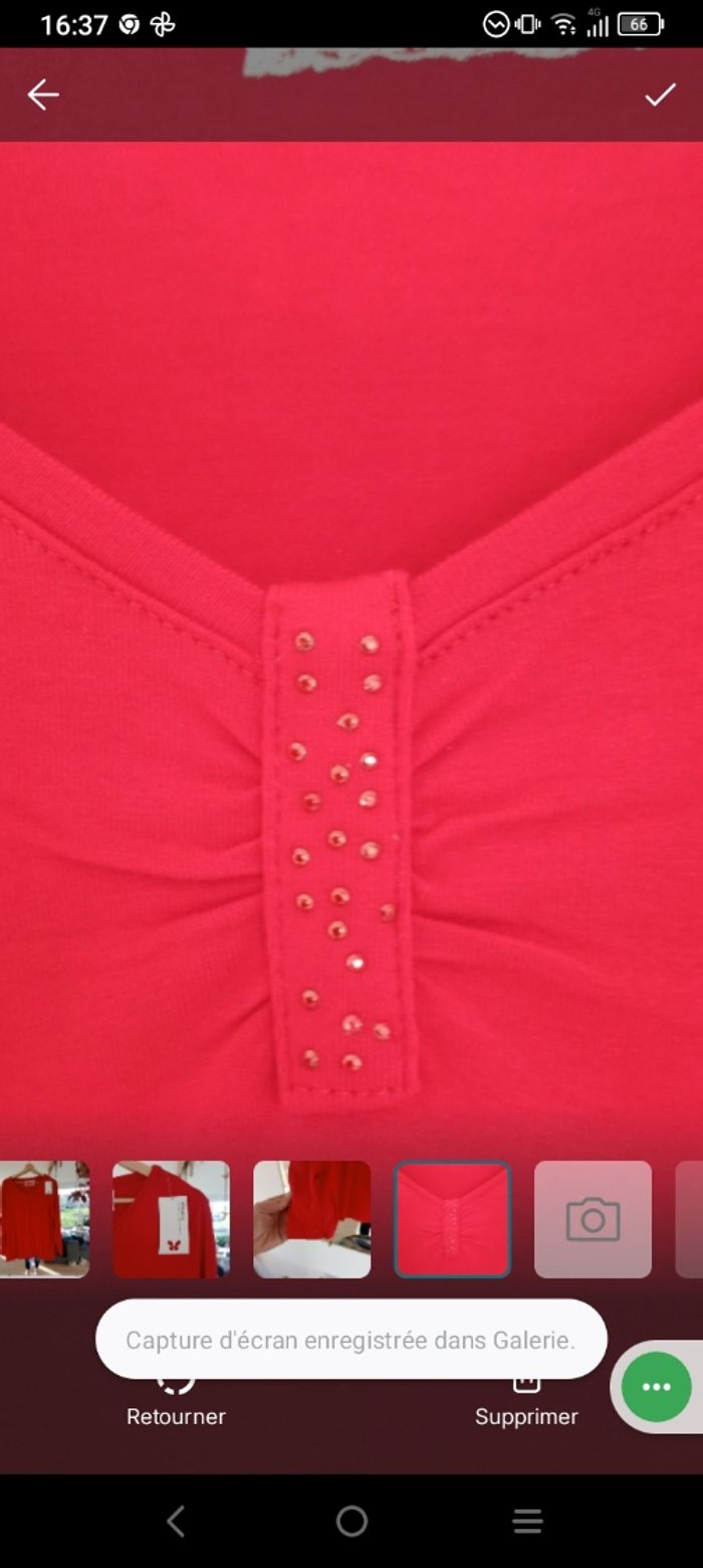 Top fluide 44 rouge c78 - photo numéro 8