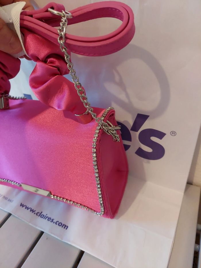 Sac à main rose strass Neuf Claire's - photo numéro 3